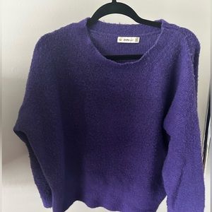 Zara knit purple sweater (size small)